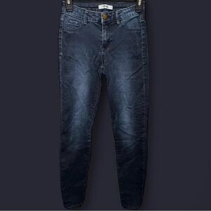 Refuge Blue Skinny Jeans with Modern Fading